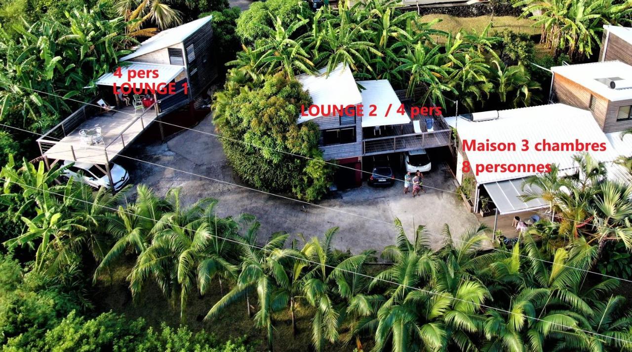 Lounge Des Hauts, 3 Maisons A L'Etang-Sale Avec Vue Sur L'Ocean Indien Et La Foret Exterior foto